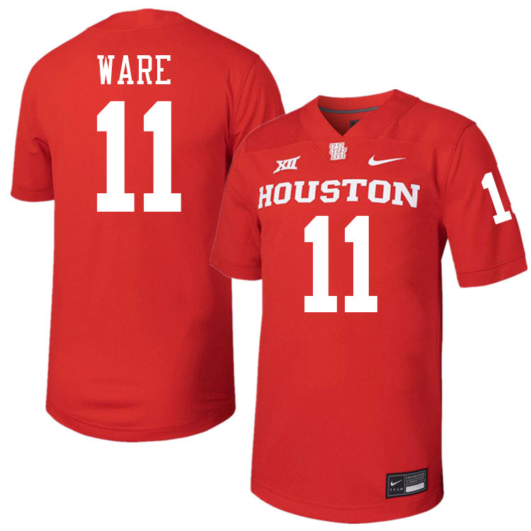 Andre Ware Houston Jersey,Houston Cougars #11 Andre Ware Jersey Youth College Uniforms-Red